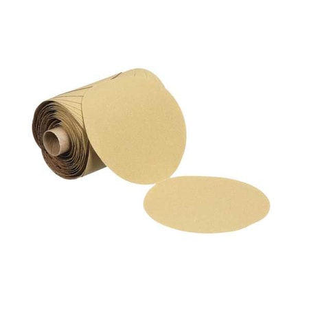 Hook-and-Loop Sanding Disc, 5 in Dia, Non-Vacuum, Aluminum Oxide, P100 Grit, Coated Type, 236U