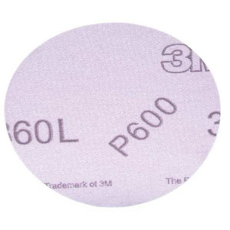 Hook-and-Loop Sanding Disc, 3" Dia, Multi-Hole, Aluminum Oxide, P600 Grit, Open Coat Type, 360L