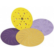 Hook-and-Loop Sanding Disc, 3" Dia, Multi-Hole, Aluminum Oxide, P600 Grit, Open Coat Type, 360L