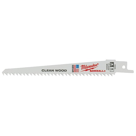 6" 6 TPI Fleam Ground SAWZALL Blades (5 Pk)