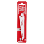 6 in x 8 TPI Reciprocating Saw Blade, 1 PK