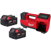 M18 XC5.0 Battery Two Pack+M18 Inflator