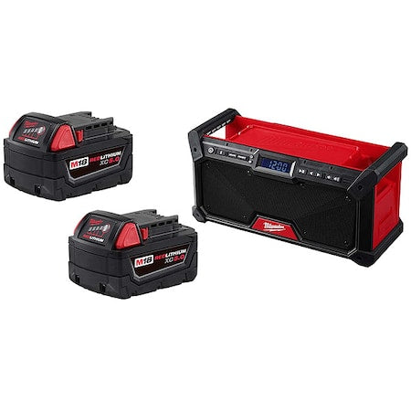 M18  XC5.0 Battery Two Pack, M18 Radio