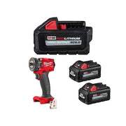 M18 FUEL 3/8" Compact Impact Wrench w/ Friction Ring + M18 HIGH OUTPUT XC6.0 Batteries (3 Pk)