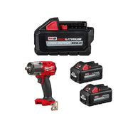 M18 FUEL 1/2" Mid-Torque Impact Wrench w/ Friction Ring + M18 XC6.0 Batteries (3 Pk)