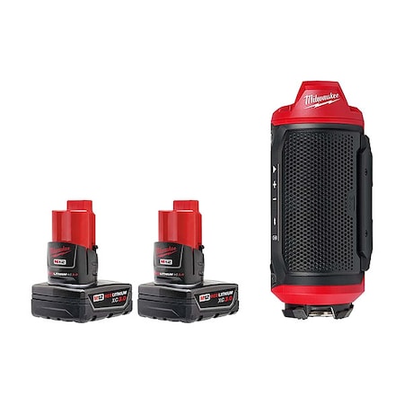 M12 Battery 2PK + M12 Jobsite Speaker