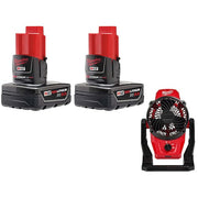 M12 XC Battery 2PK  + M12 Mounting Fan