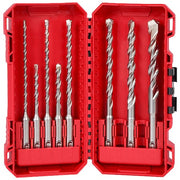 8 pc. 2-Cutter M/2 SDS-Plus Rotary Hammer Drill Bit Set