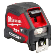 Tape Measure,USB Cord,Steel, 25 ft Blade