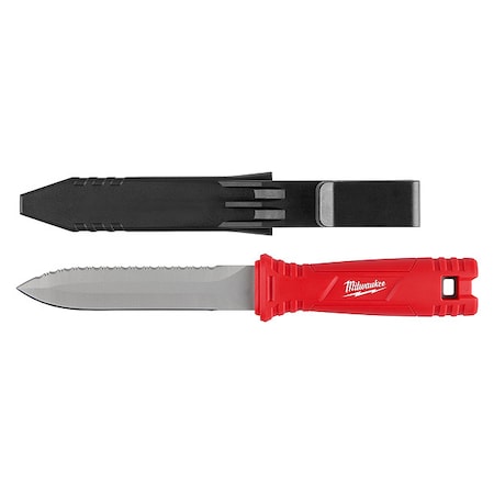 Duct Knife,Serrated/Smooth,Blade 5 1/2"L