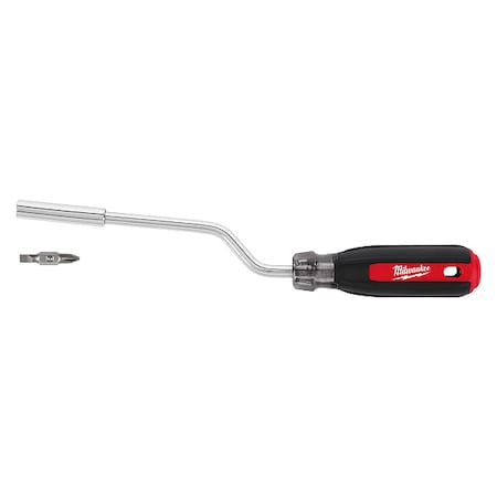 Multi-Bit Screwdriver,Chrome Metal,2 pcs