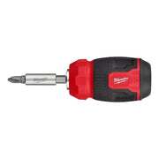 Multi-Bit Screwdriver,Chrome,9 pcs
