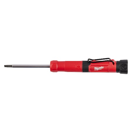 Multi-Bit Screwdriver,Chrome Metal,4 pcs
