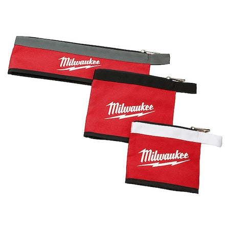 3 PC Multi-Size Zipper Pouches