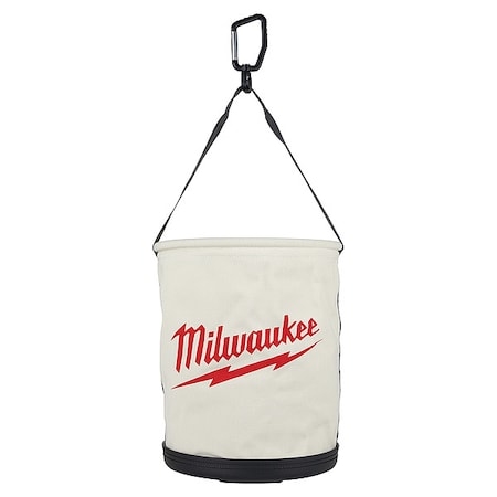 Canvas Utility Bucket,White