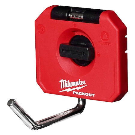 Straight Hook,Plastic,3-1/2"x4",Blk,Red