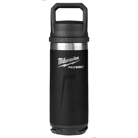Insulated Bottle,SS,18 oz CAP,Black
