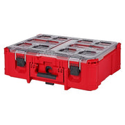 Deep Compartment Box with 2 compartments, Plastic, 7.0 in H x 19.7 in W