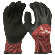 Cut Level 3 Winter Insulated Dipped Gloves - Small, Cut Level A5 ,Double Dipped ,Latex ,Sandy ,S