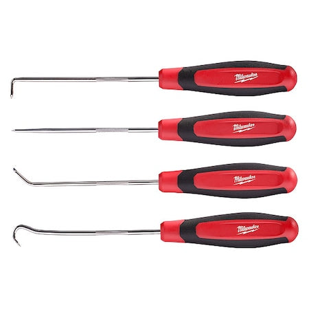 Hook/Pick Set,Steel,Screwdriver,8 5/16"L