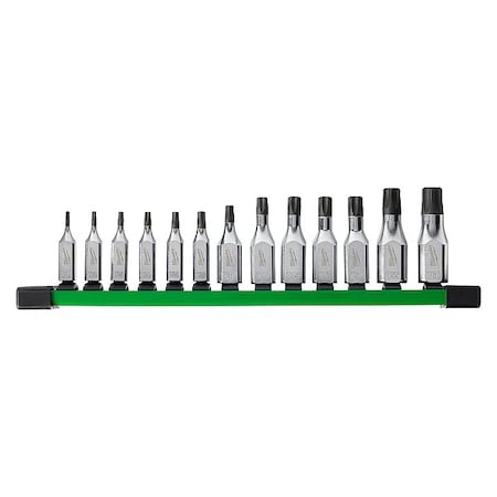 13 pc. 1/4 in. and 3/8 in. Drive TORX Bit Socket Set