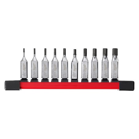 10 pc .1/4 in. Drive SAE Hex Bit Socket Set