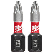 Shockwave 1" Impact Pozidriv No. 1 Insert Bits (2PK)
