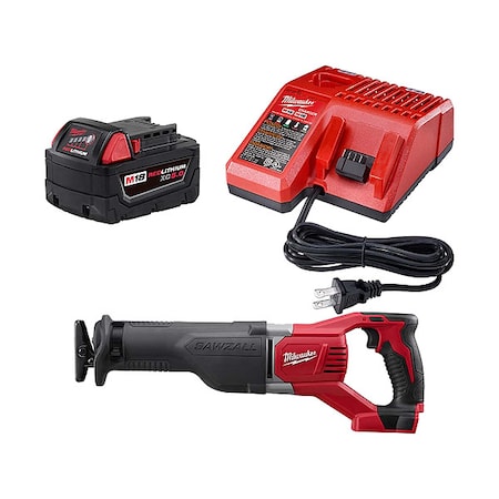 M18 SAWZALL Reciprocating Saw + M18 XC5.0 Starter Kit