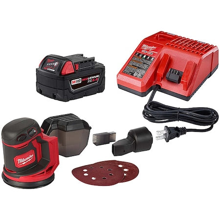 M18 XC5.0 Starter Kit + M18 Random Orbit Sander