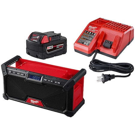 M18 XC5.0 Starter Kit + M18 Bluetooth Jobsite Radio