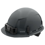 BOLT Gray Front Brim Hard Hat w/4pt Ratcheting Suspension - Type 1, Class E