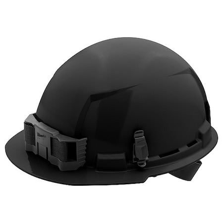 BOLT Black Front Brim Hard Hat w/4pt Ratcheting Suspension - Type 1, Class E