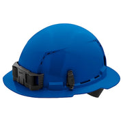 BOLT Blue Full Brim Vented Hard Hat w/4pt Ratcheting Suspension - Type 1, Class C
