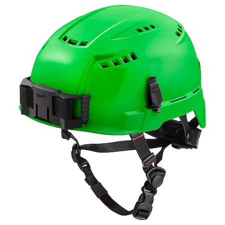 BOLT Green Vented Safety Helmet with IMPACT ARMOR Liner - Type 2, Class C