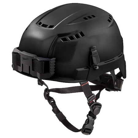 BOLT Black Vented Safety Helmet with IMPACT ARMOR Liner - Type 2, Class C