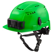 BOLT Green Front Brim Vented Safety Helmet with IMPACT ARMOR Liner - Type 2, Class C