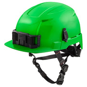 BOLT Green Front Brim Safety Helmet with IMPACT ARMOR Liner - Type 2, Class E