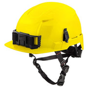 BOLT Yellow Front Brim Safety Helmet with IMPACT ARMOR Liner - Type 2, Class E