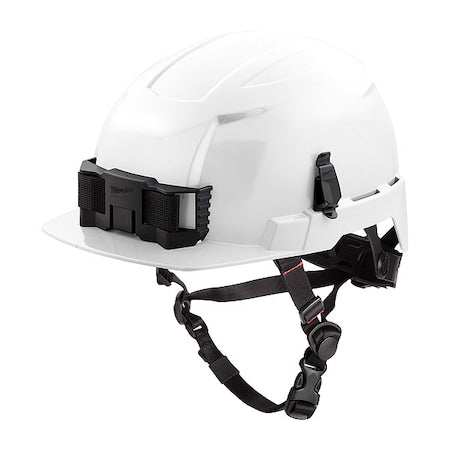 BOLT White Front Brim Safety Helmet with IMPACT ARMOR Liner - Type 2, Class E