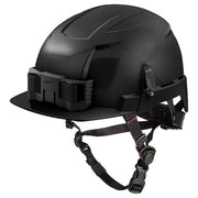 BOLT Black Front Brim Safety Helmet with IMPACT ARMOR Liner - Type 2, Class E