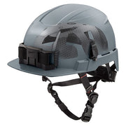 BOLT Gray Front Brim Safety Helmet with IMPACT ARMOR Liner - Type 2, Class E
