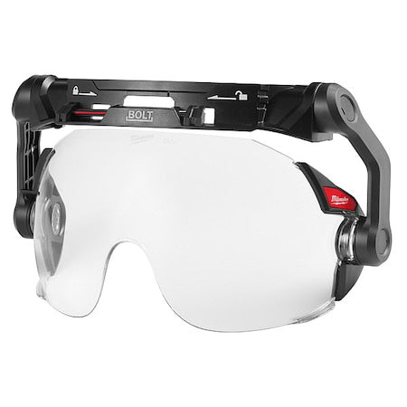 BOLT Eye Visor - Clear Dual Coat Lens (Compatible with Milwaukee Safety Helmets), 5 in Height
