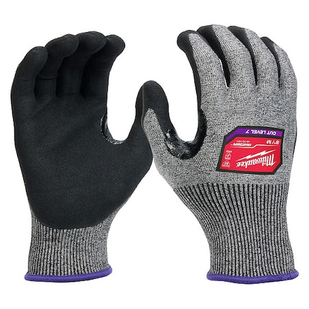 Cut Protection Dipped Gloves, Cut Level A7 ,Dipped ,Nitrile ,Rough ,Medium 1 PR