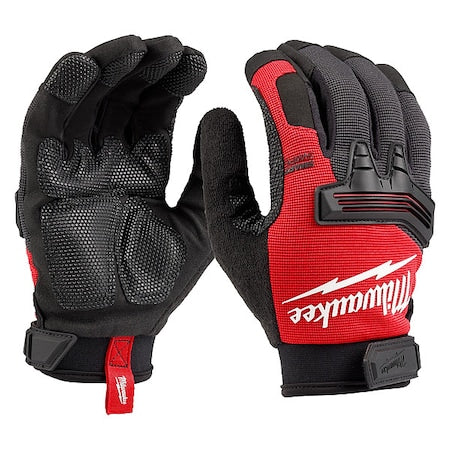 Wrecking Work Gloves, Synthetic Leather Double Padded Palm, TPR Knuckle Protection, Smartswipe, 2XL