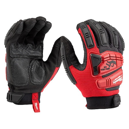 Not Applicable Work Gloves, S, Black/Red, 1 PR