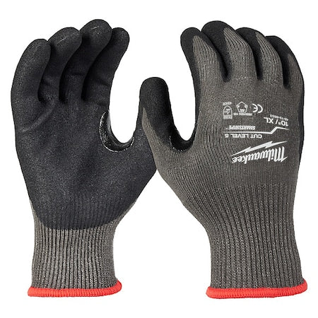 Work Gloves, Cut Level A5 ,Nitrile ,Sandy ,XL 1 PR