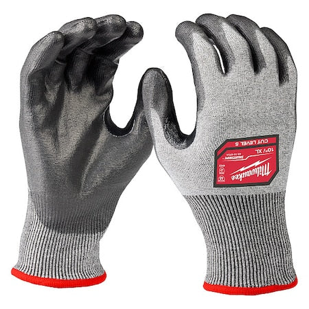 Cut-Resistant Dipped Gloves, Cut Level A5 ,Dipped ,Polyurethane ,Rough ,XL 1 PR