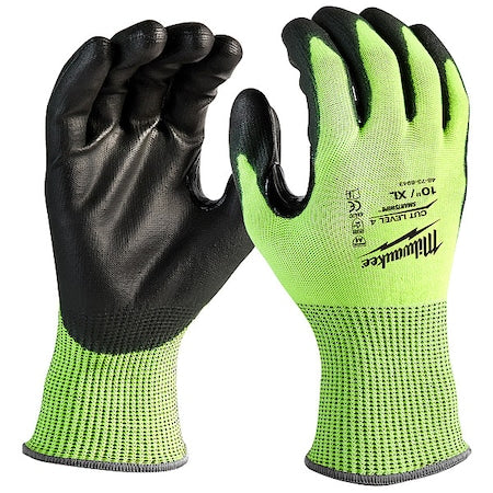 High Visibility Cut Level 4 Polyurethane Dipped - XL