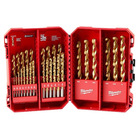 THUNDERBOLT Titanium-Coated Drill Bit Set, 29-Piece
