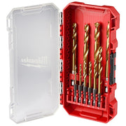 10 pc. SHOCKWAVE Impact Duty RED HELIX Titanium Metric Drill Bit Set